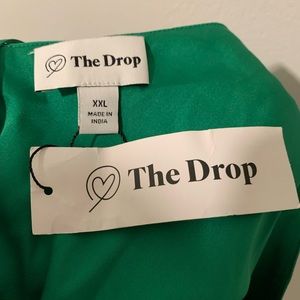 Satin green slip dress by “The Drop” size xxl